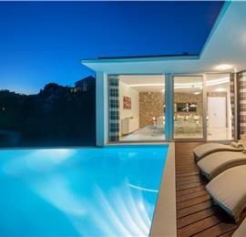 5 bedroom villa with heated infinity pool and sea views near Milna, Brac Island, sleeps 10